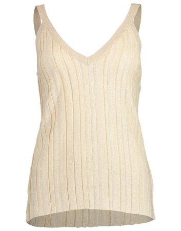 Linen Pleated V-Neck Camisole | Marissa Collections