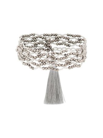 Night Market Beaded Double String Necklace - Farfetch