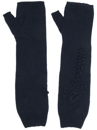 Barrie cashmere fingerless gloves - FARFETCH