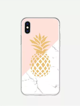 Pineapple Print iPhone Case