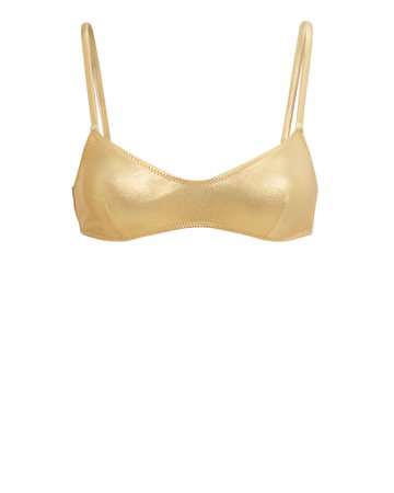 Rachel Gold Bikini Top
