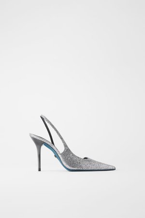 BLUE COLLECTION SPARKLY SLINGBACK HEELS-High heels-SHOES-WOMAN | ZARA United States