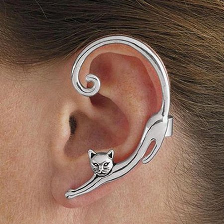 cat cuff earring