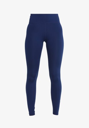Nike Performance ONE - Leggings - blue void/white - Zalando.co.uk