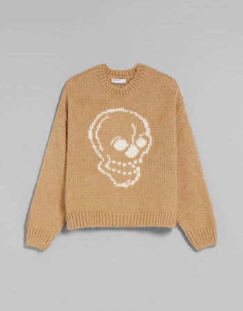 Skull sweater - Sweaters and cardigans - Woman | Bershka