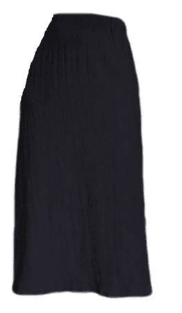 shein dazy midi skirt black textured