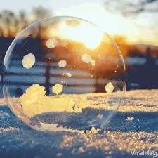 floating bubble snow