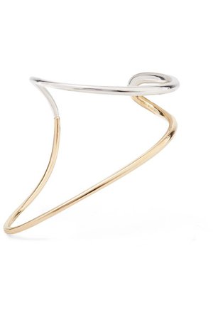 Charlotte Chesnais | Ivy gold vermeil and silver bracelet | NET-A-PORTER.COM