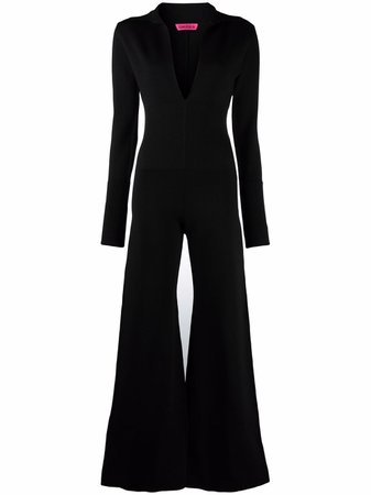 Shop GAUGE81 wide-leg knit jumpsuit with Express Delivery - FARFETCH