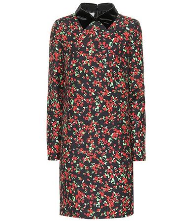 Silk and wool floral dress