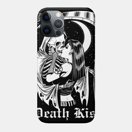 Death Kiss Witch and Death Grim Reaper Skeleton - Death - Phone Case | TeePublic