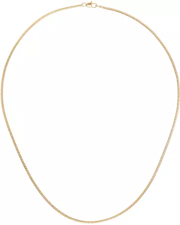 Laura Lombardi: Gold Mini Omega Chain Necklace | SSENSE