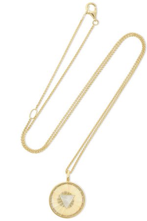 Noor Fares | Manipura 14-karat gold, citrine and mother-of-pearl necklace | NET-A-PORTER.COM