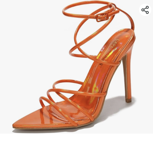 orange rainbow heels AMAZON