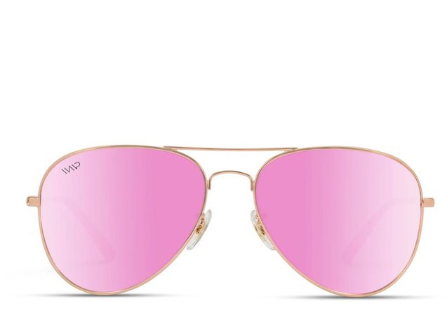 shopwearmepro.com - ELLIS POLARIZED lens aviator sunglasses in pink