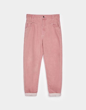pink pastel jeans