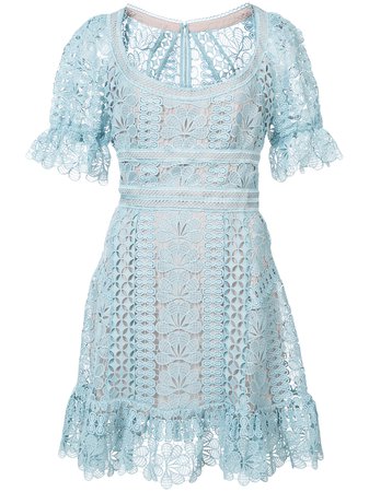 SELF-PORTRAIT floral lace dress