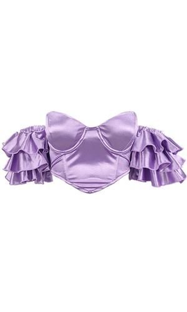 shiny lilac “corset”