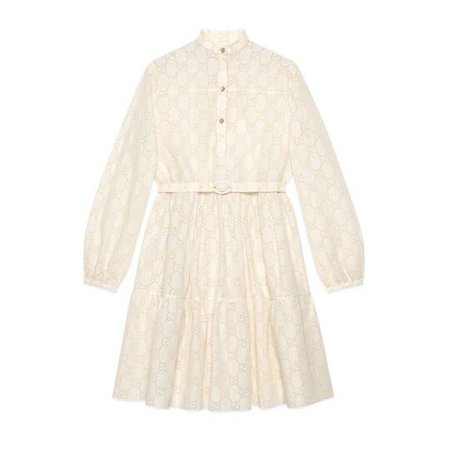 GG broderie anglaise dress | GUCCI®
