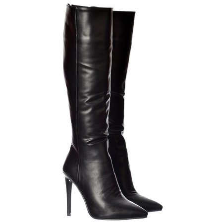 black knee high boots with brown heel - Google Search