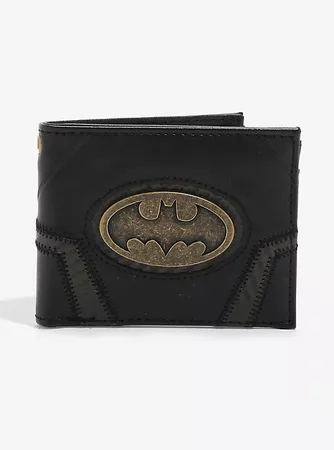 DC Comics Batman Metal Logo Bi-Fold Wallet - BoxLunch Exclusive