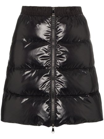 Black Moncler Padded Mini Skirt | Farfetch.com