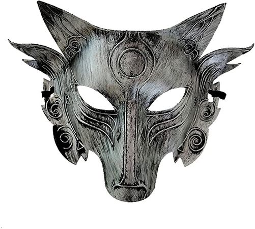 Amazon.com: QFYFGYT Halloween performance supplies animal wolf head mask performance accessories (Silver). : Toys & Games
