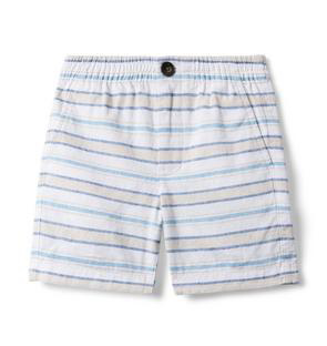 Janie and Jack linen striped shorts