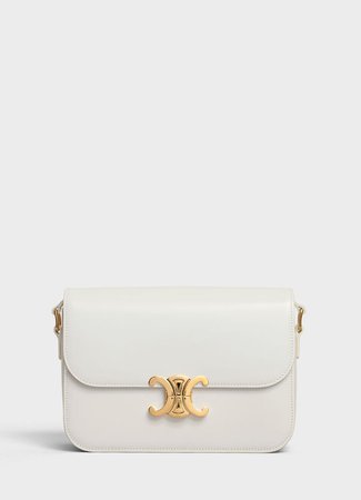 Medium Triomphe Bag in Shiny Calfskin | CELINE Official Website