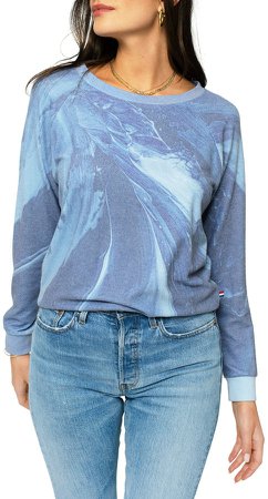 Blue Marble Hacci Sweatshirt