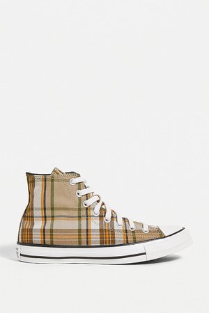 Converse Chuck Taylor All Star Check High-Top Trainers | Urban Outfitters UK