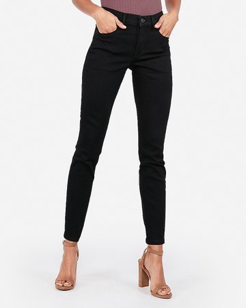Solid Mid Rise Leggings with Elasticated Waistband