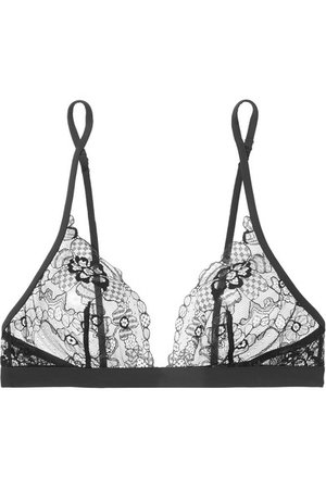 La Perla | Floral Dream stretch-lace soft-cup triangle bra | NET-A-PORTER.COM