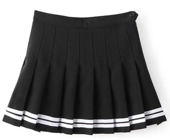 black anime skirt