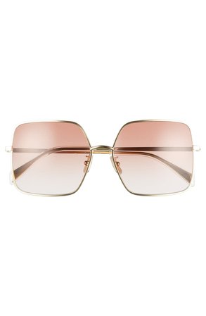 CELINE 60mm Gradient Square Sunglasses | Nordstrom