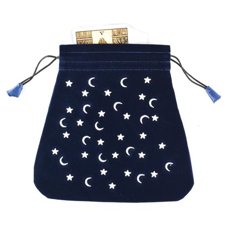 Wholesale - Blue Velvet Stars & Moons Tarot / Oracle Card Bag