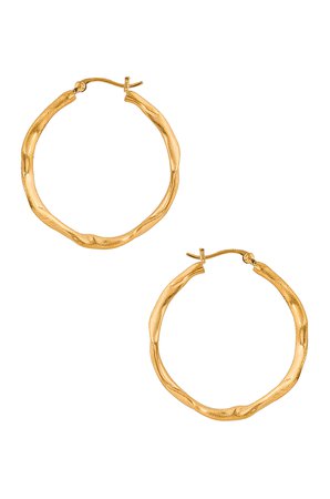 Completedworks Fold Hoop Earrings in Gold | FWRD
