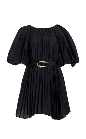 Hudson Belted Plisse Mini Dress By Acler | Moda Operandi