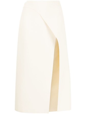 Shop Dion Lee front-slit midi wrap skirt with Express Delivery - FARFETCH