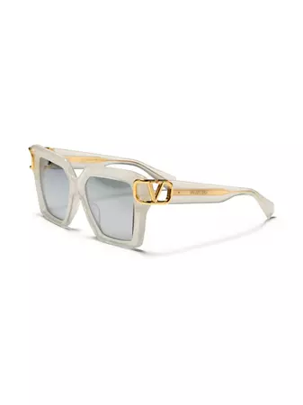 Valentino Eyewear VLogo square-frame Sunglasses - Farfetch