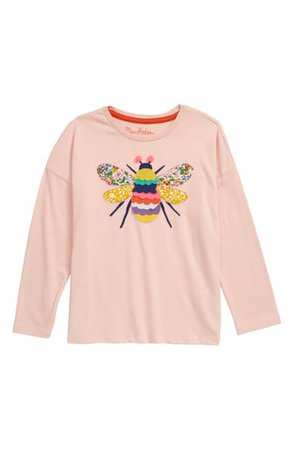 Mini Boden Big Appliqué T-Shirt (Toddler Girls, Little Girls & Big Girls) | Nordstrom