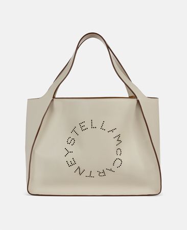 Women White Logo Tote Bag | Stella McCartney US