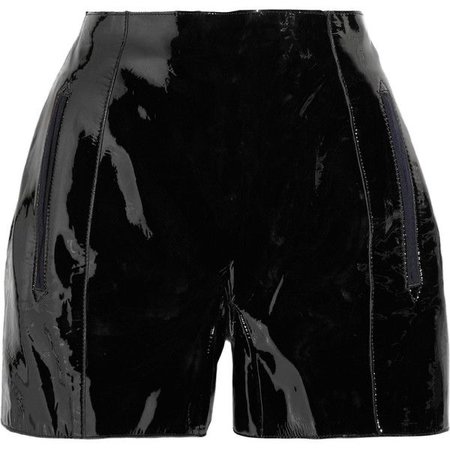 Carven Patent-Leather Shorts ($290)