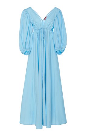 Amaretti Cotton-Poplin Maxi Dress by Staud | Moda Operandi