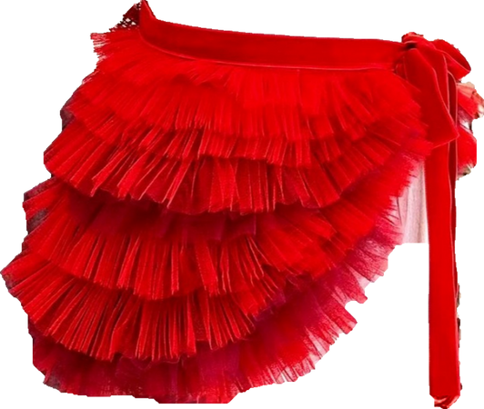 jennie red skirt