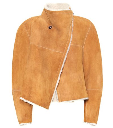 Shearling-lined suede jacket