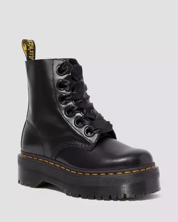 Molly Women's Leather Platform Boots | Dr. Martens