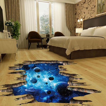 Space Planet Wall Sticker - Wanted.com