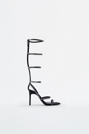 staud black strappy heeled sandals - Google Search