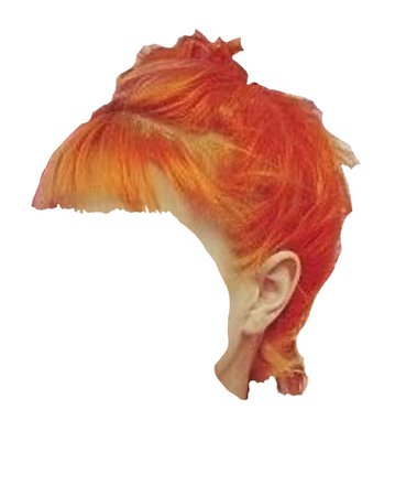 orange pink hair